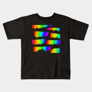 Watercolour rainbow pattern Kids T-Shirt